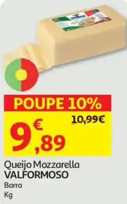 Auchan Queijo Mozzarella VALFORMOSO promoção