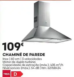 Bricomarché Chaminé de parede promoção