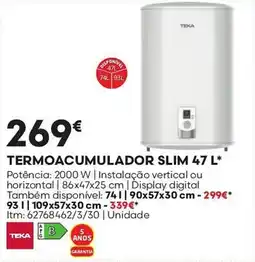 Bricomarché Termoacumulador slim promoção