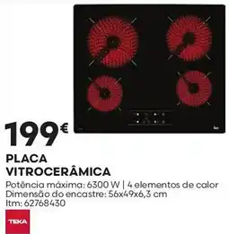 Bricomarché Placa vitrocerâmica promoção