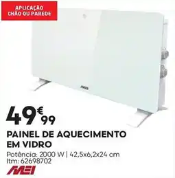 Bricomarché Painel de aquecimento em vidro promoção
