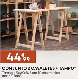 Bricomarché Conjunto 2 cavaletes + tampo* promoção