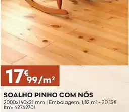 Bricomarché Soalho pinho com nós promoção