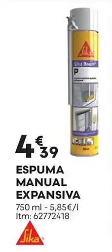 Bricomarché Espuma manual expansiva promoção