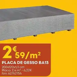 Bricomarché Placa de gesso ba13 promoção