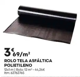 Bricomarché Rolo tela asfaltica polietileno promoção