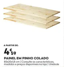 Bricomarché Painel em pinho colado promoção