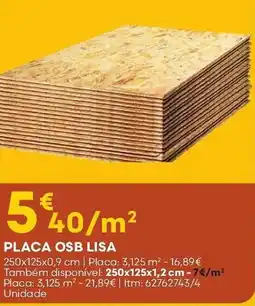 Bricomarché Placa osb lisa promoção