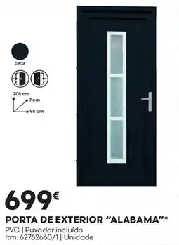 Bricomarché Porta de exterior "alabama"* promoção