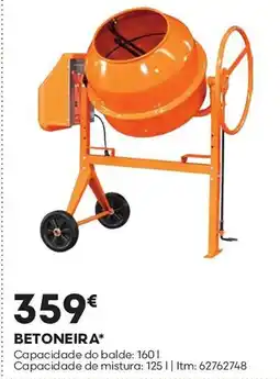 Bricomarché Betoneira* promoção