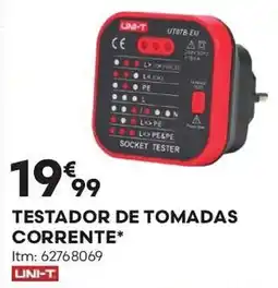 Bricomarché Testador de tomadas corrente* promoção