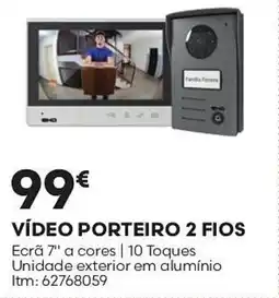 Bricomarché Vídeo porteiro 2 fios promoção