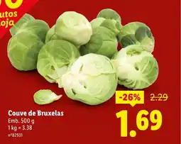 Lidl Couve de Bruxelas promoção