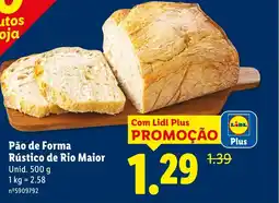 Lidl Pão de Forma Rústico de Rio Maior promoção