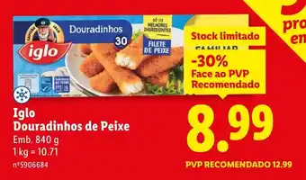 Lidl Iglo Douradinhos de Peixe promoção
