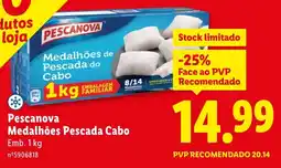 Lidl Pescanova Medalhões Pescada Cabo promoção