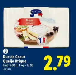 Lidl Duc de Coeur Queijo Brique promoção