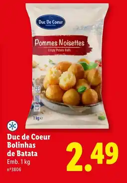 Lidl Duc de Coeur Bolinhas de Batata promoção