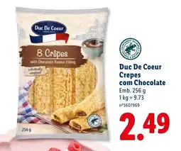 Lidl Duc De Coeur Crepes com Chocolate promoção