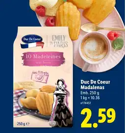 Lidl Duc De Coeur Madalenas promoção