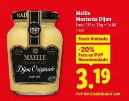 Lidl Maille Mostarda Dijon promoção
