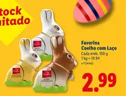 Lidl Favorina Coelho com Laço promoção