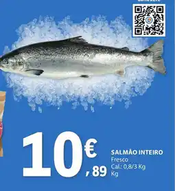 E.Leclerc Salmão inteiro promoção