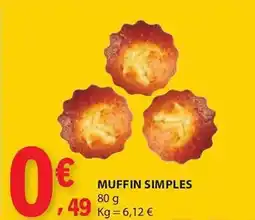 E.Leclerc Muffin simples promoção