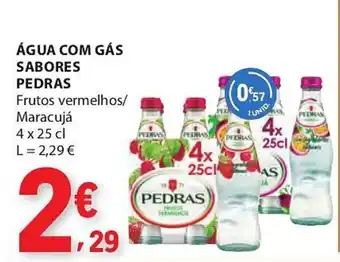 E.Leclerc Água com gás sabores pedras promoção