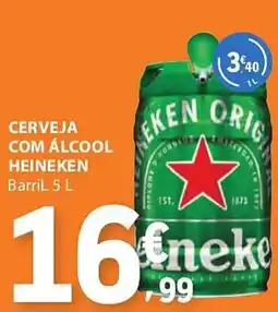 E.Leclerc Cerveja com álcool heineken barril promoção