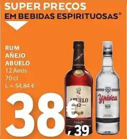 E.Leclerc Rum añejo abuelo 12 anos promoção