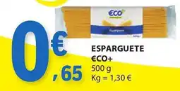 E.Leclerc Esparguete €co+ promoção