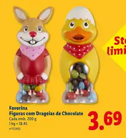 Lidl Favorina Figuras com Drageias de Chocolate promoção