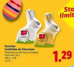 Lidl Favorina Coelhinho de Chocolate promoção