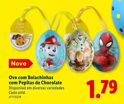 Lidl Ovo com Bolachinhas com Pepitas de Chocolate promoção