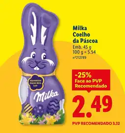 Lidl Milka Coelho da Páscoa promoção