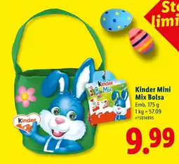 Lidl Kinder Mini Mix Bolsa promoção