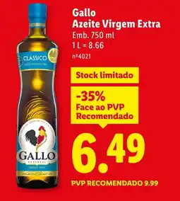 Lidl Gallo Azeite Virgem Extra promoção