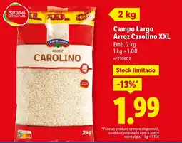 Lidl Campo Largo Arroz Carolino XXL promoção