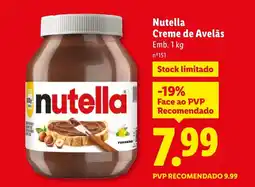Lidl Nutella Creme de Avelãs promoção