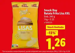 Lidl Snack Day Batata Frita Lisa XXL promoção