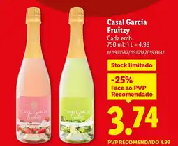 Lidl Casal Garcia Fruitzy promoção