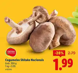 Lidl Cogumelos Shitake Nacionais promoção