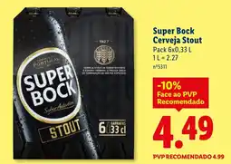 Lidl Super Bock Cerveja Stout promoção