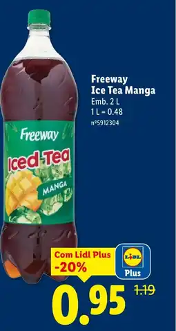 Lidl Freeway Ice Tea Manga promoção