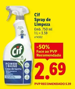 Lidl Cif Spray de Limpeza promoção