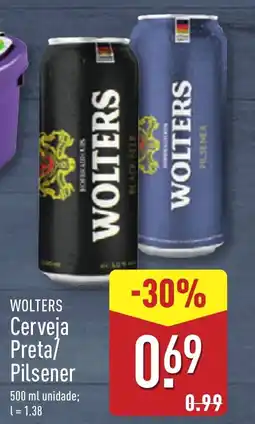 ALDI WOLTERS Cerveja Preta/ Pilsener promoção