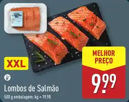 ALDI Lombos de Salmão XXL promoção
