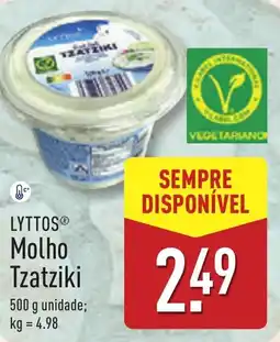 ALDI LYTTOS Molho Tzatziki promoção