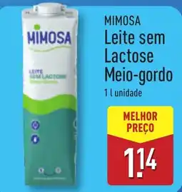 ALDI MIMOSA Leite sem Lactose Meio-gordo promoção